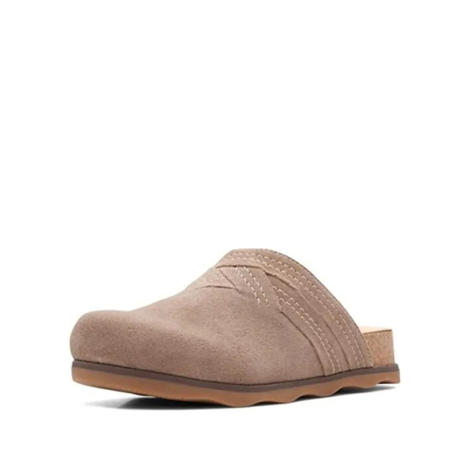 Clarks Women's Brynn Glide Dark Olive | Pebble | Black Suede