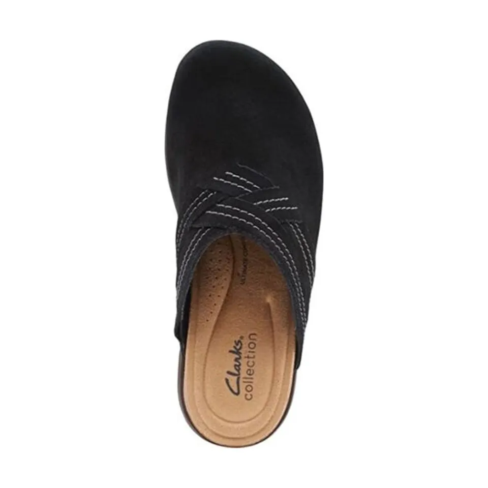 Clarks Women's Brynn Glide Dark Olive | Pebble | Black Suede