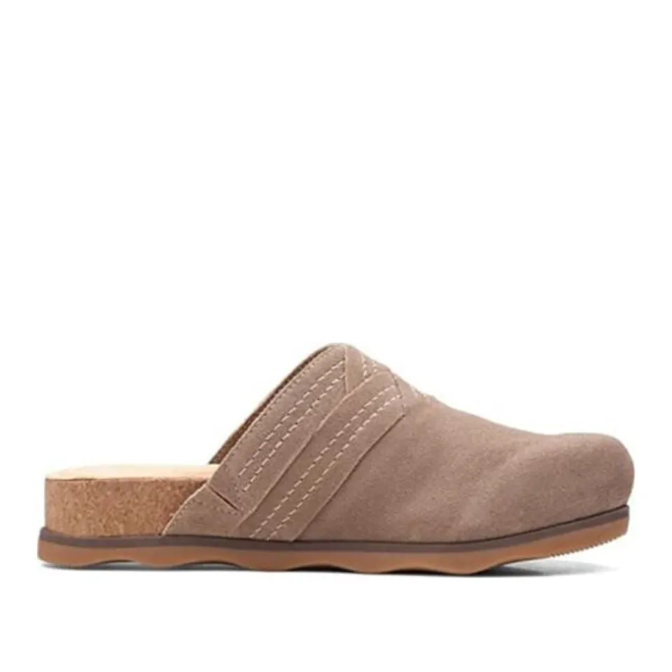 Clarks Women's Brynn Glide Dark Olive | Pebble | Black Suede