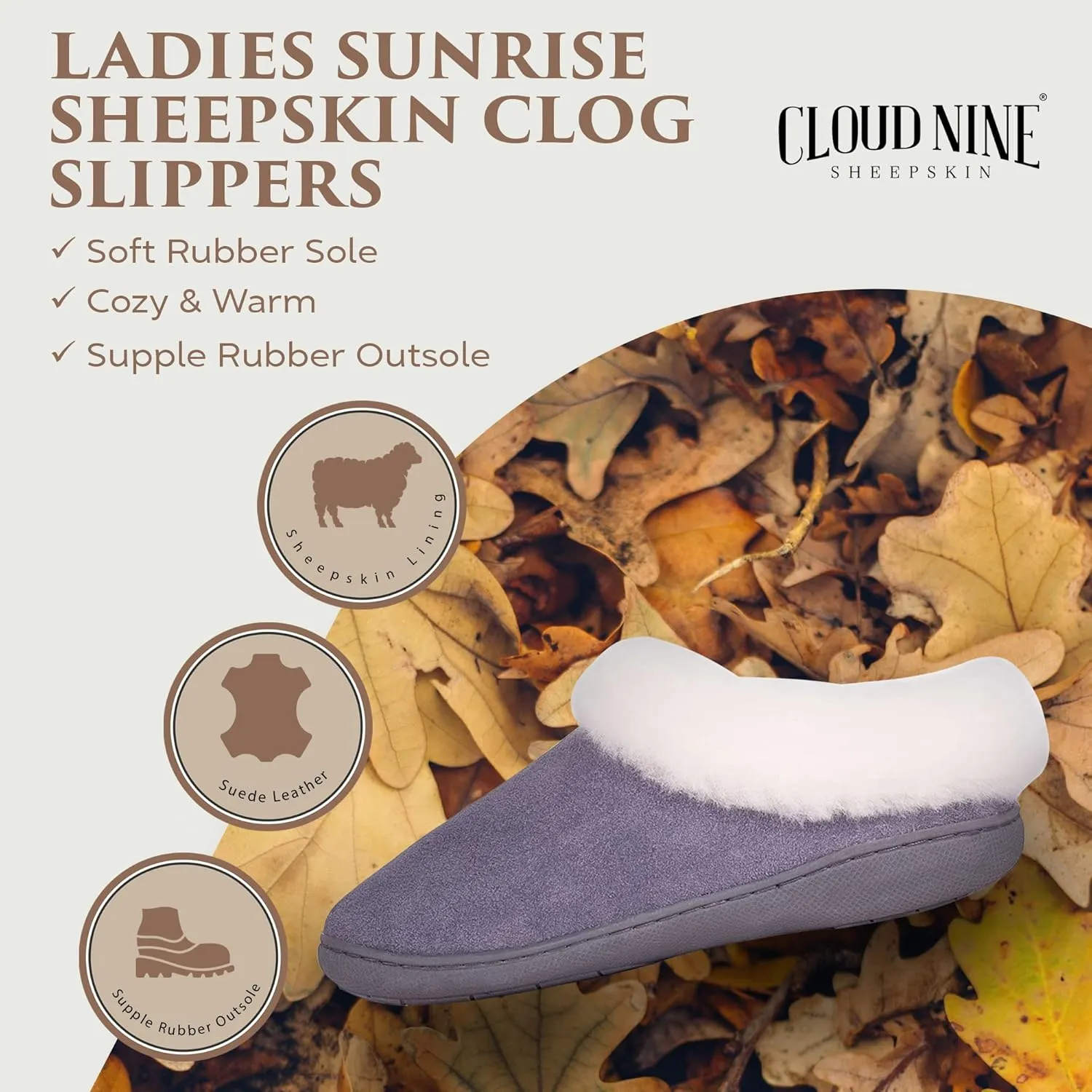 Clogs for Women - Ladies Sunrise Slip On Clogs Womens House Shoes Slippers Indoor Outdoor