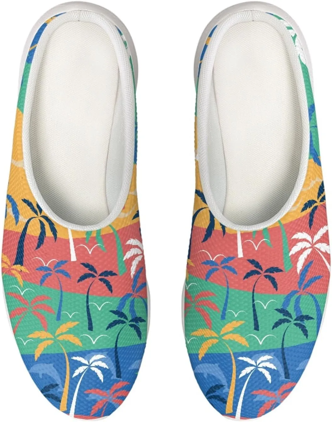 CLOHOMIN Casual Women's Mules Clogs Shoes Lightweight and Breathable Sneakers for Summer Slip-on Home Shoe