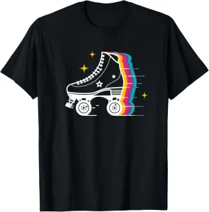Colourful Roller Skating Derby Skate Roller Skater Trainer T-Shirt