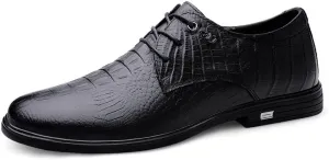 Comfort Soft Men Oxford Shoes Men's Lace-up Patent Leather Tuxedo Shoes