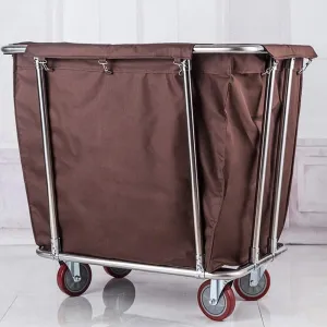 Commercial Laundry Cart Laundry Sorter Laundry Basket Medical Cart Houseware Heavy-Duty Rolling Laundry Hamper Sorter Cart, Wheeled Commercial Hotel Trolley Bin with Removable Bag Laundry Trolley