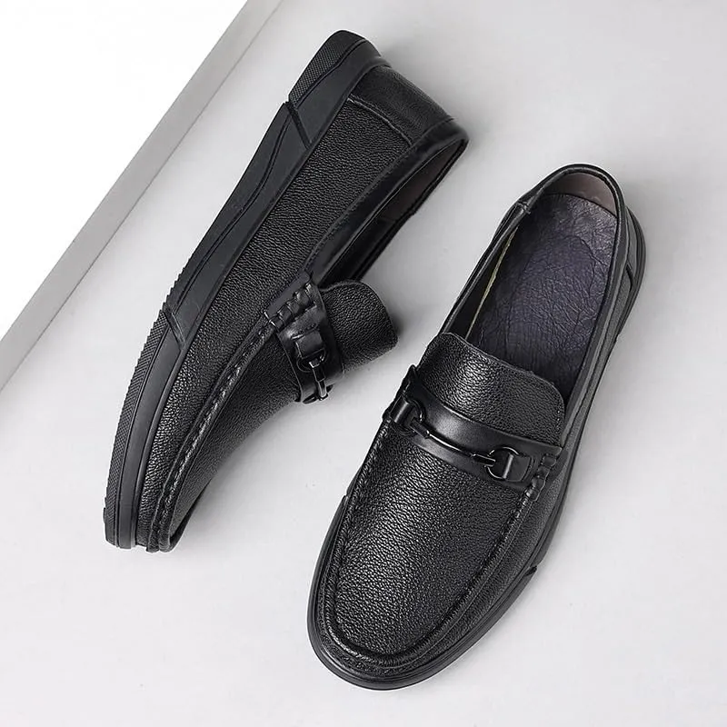 Contemporary Medallion Toe Men's Oxford Shoes Breathable Mesh Lining Formal Dinners Office Wear Non-Slip Traction