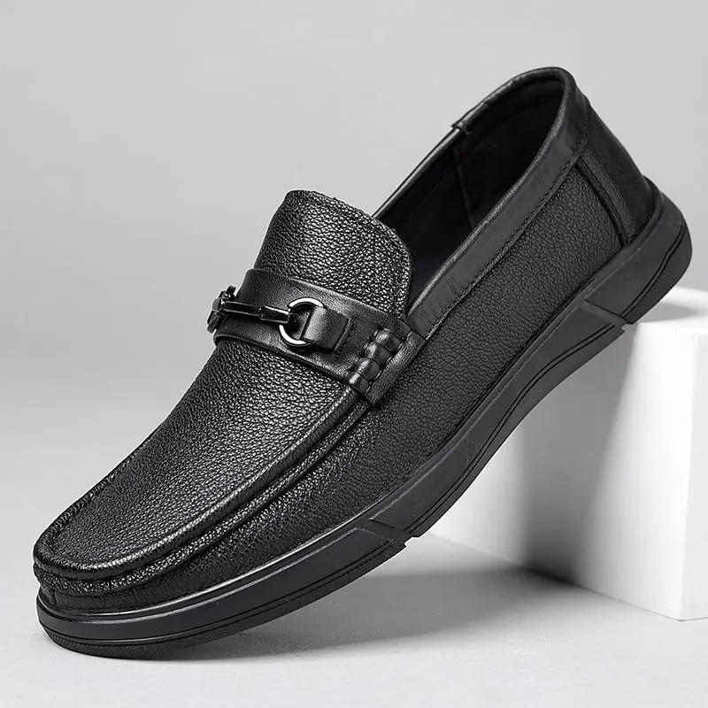 Contemporary Medallion Toe Men's Oxford Shoes Breathable Mesh Lining Formal Dinners Office Wear Non-Slip Traction