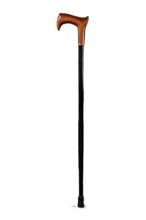 Craved Wooden Walking Stick - Premium Derby Walking Cane With Ergonomic Palm Grip Handle - 36" Designer Handmade Engraved Elegant Carved Canes For Men Women Comfortable Best Gift Idea