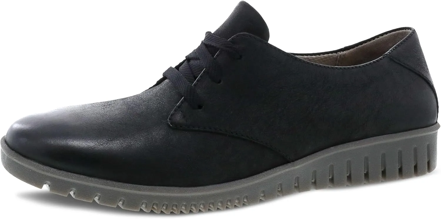 Dansko Women's Libbie Stylish Laced Oxford - Leather Uppers and Blown Rubber Outsoles are Durable and Lightweight - Versatile Casual to Dressy Footwear