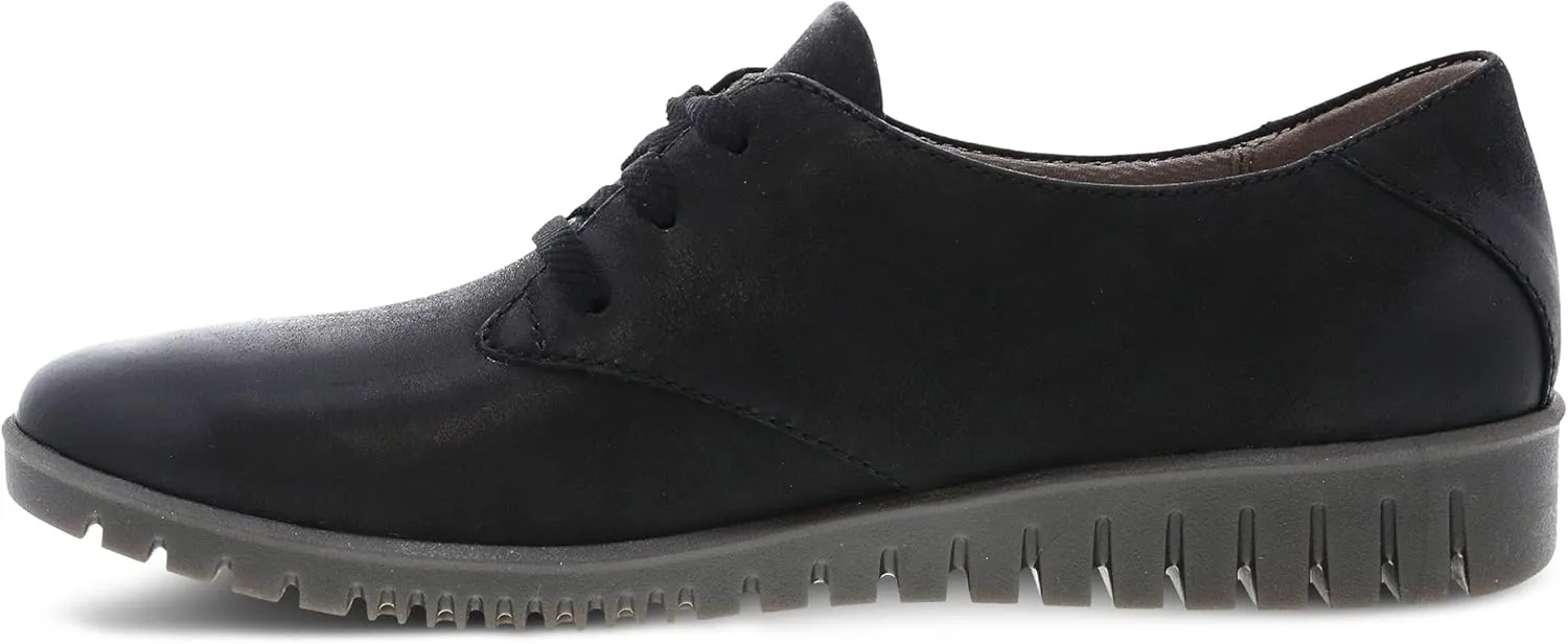 Dansko Women's Libbie Stylish Laced Oxford - Leather Uppers and Blown Rubber Outsoles are Durable and Lightweight - Versatile Casual to Dressy Footwear