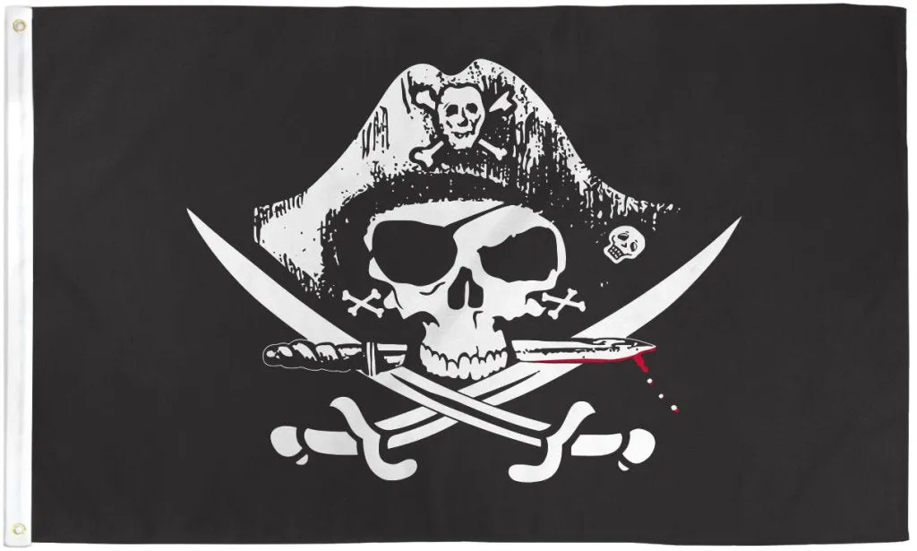 Deadman Chest Tricorner Pirate 3x5ft DuraFlag