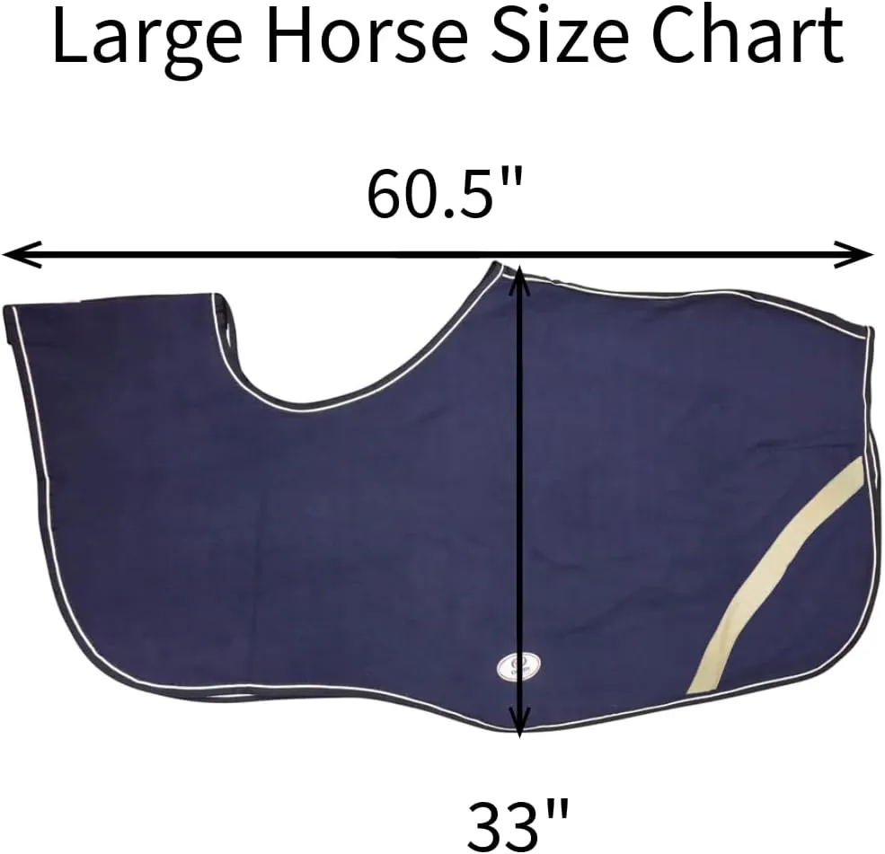Derby Originals Classic Horse Polar Fleece Keyhole Quarter Sheet Exercise Rug