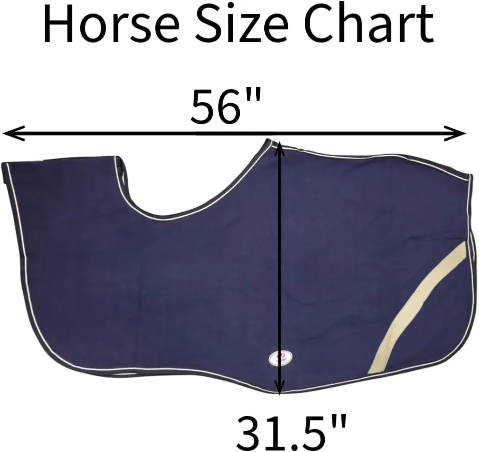 Derby Originals Classic Horse Polar Fleece Keyhole Quarter Sheet Exercise Rug