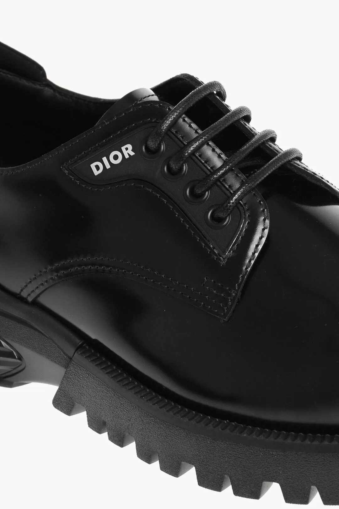 Dior Brushed Leather Derby Shoes with Carrion Sole