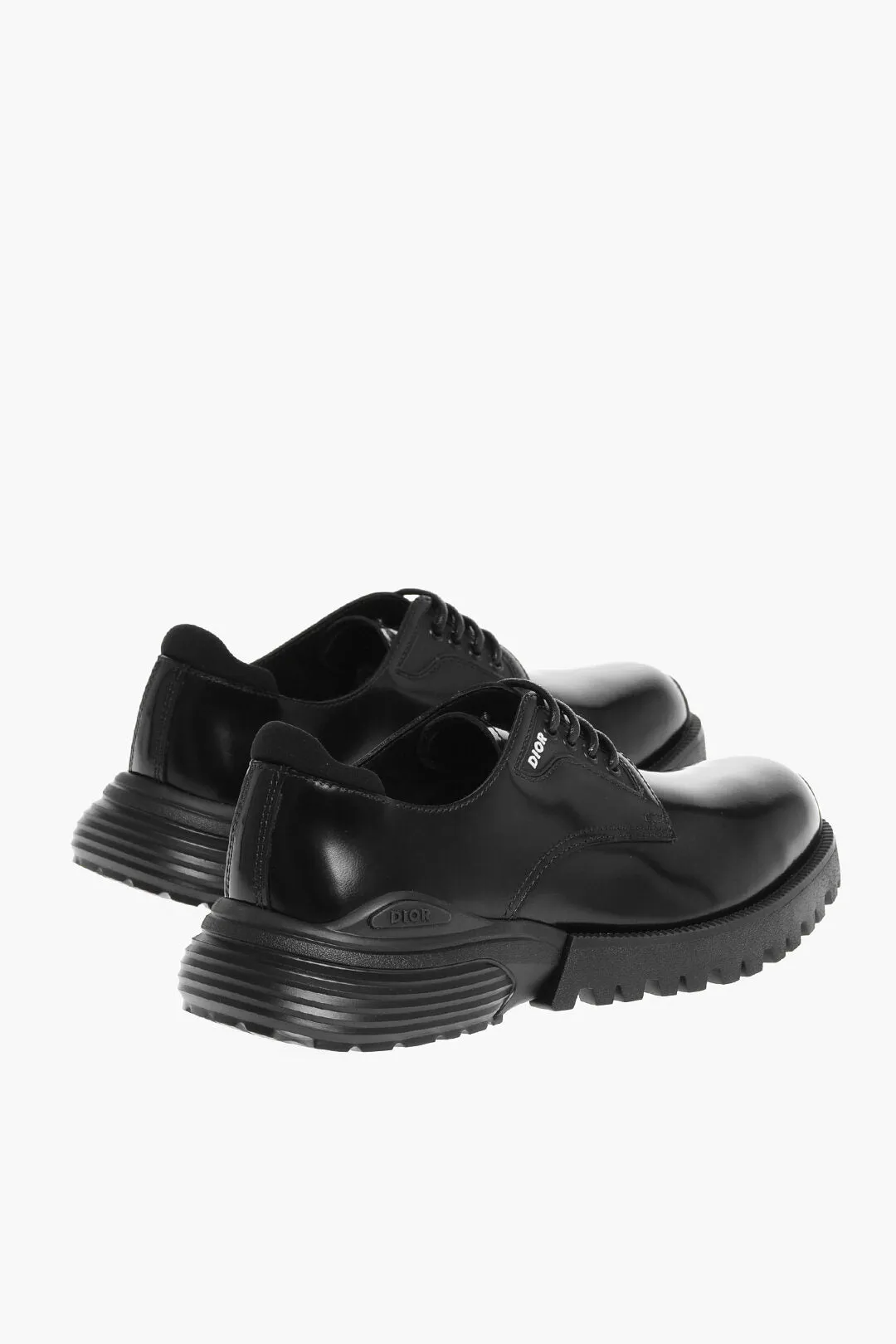 Dior Brushed Leather Derby Shoes with Carrion Sole