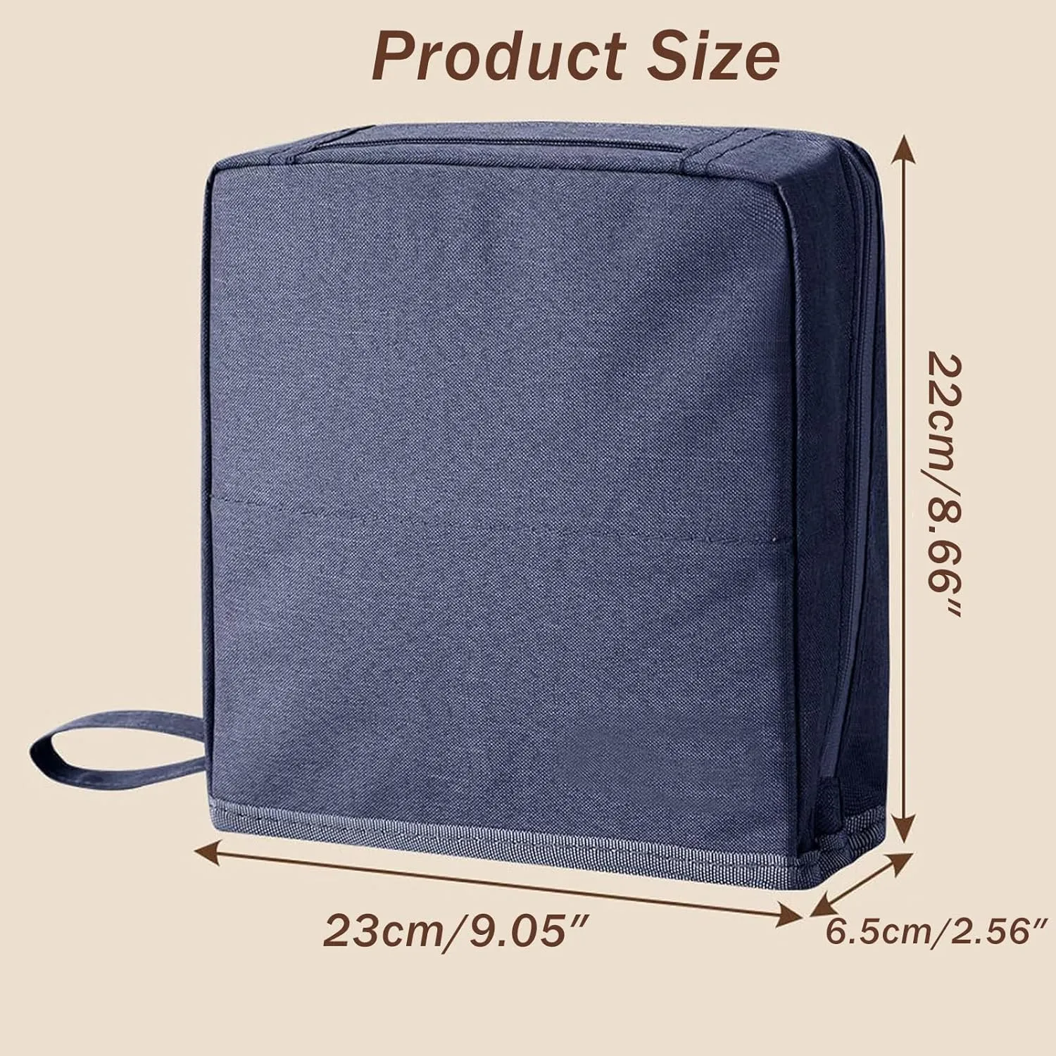 Doresty Makeup Bag,Standing Makeup Bag – Portable, Large Capacity,Waterproof,Multi-Purpose Large Capacity Oxford Cloth Standing Makeups Bags,for Daily,Travel (Blue)