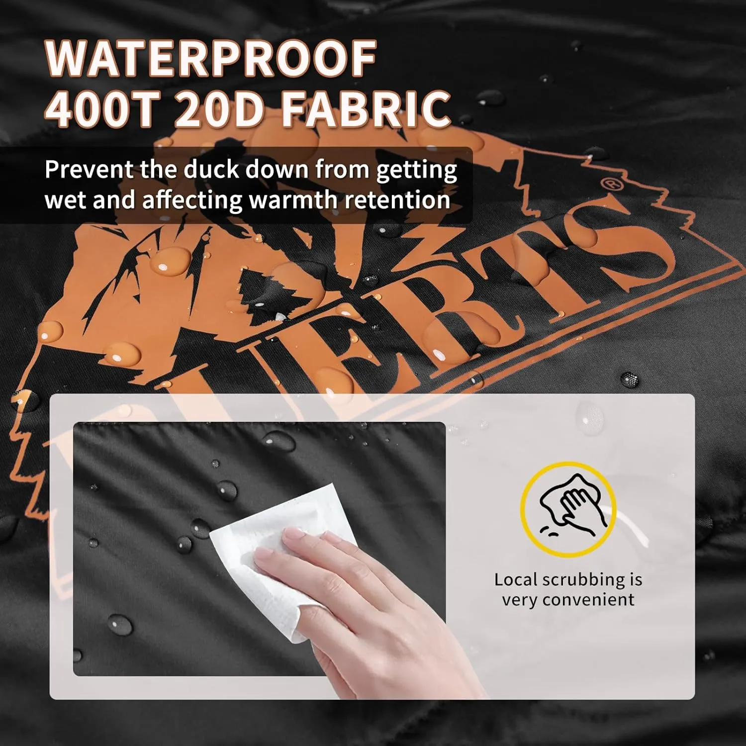 Down Backpacking Sleeping Bag for Cold Weather 45°F to -11°F, XXL Large Ultralight Sleeping Bag Ideal for Adults Camping, Hiking and Backpacking.