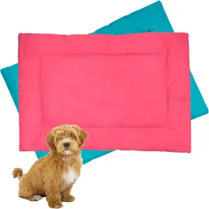 Downtown Pet Supply Dog Crate Pad, Blue and Periwinkle, X-Small, Waterproof, Ripstop Nylon Fabric, Chew Proof, Machine Washable