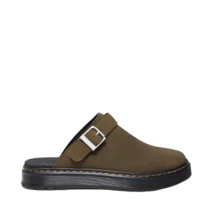 Dr. Martens Brookline Mule Dms Olive Bronx Suede