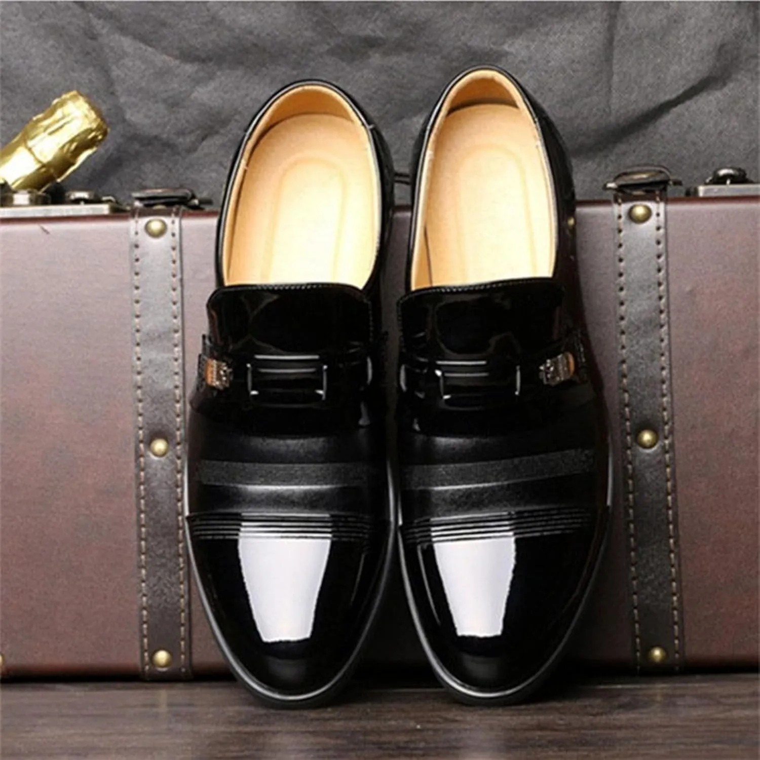 Dress Shoes for Men Classic Modern Men's Oxfords Formal Casual Business Wedding Work Comfortable Slip on Derby Shoes