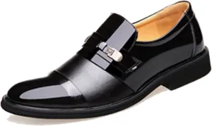 Dress Shoes for Men Classic Modern Men's Oxfords Formal Casual Business Wedding Work Comfortable Slip on Derby Shoes