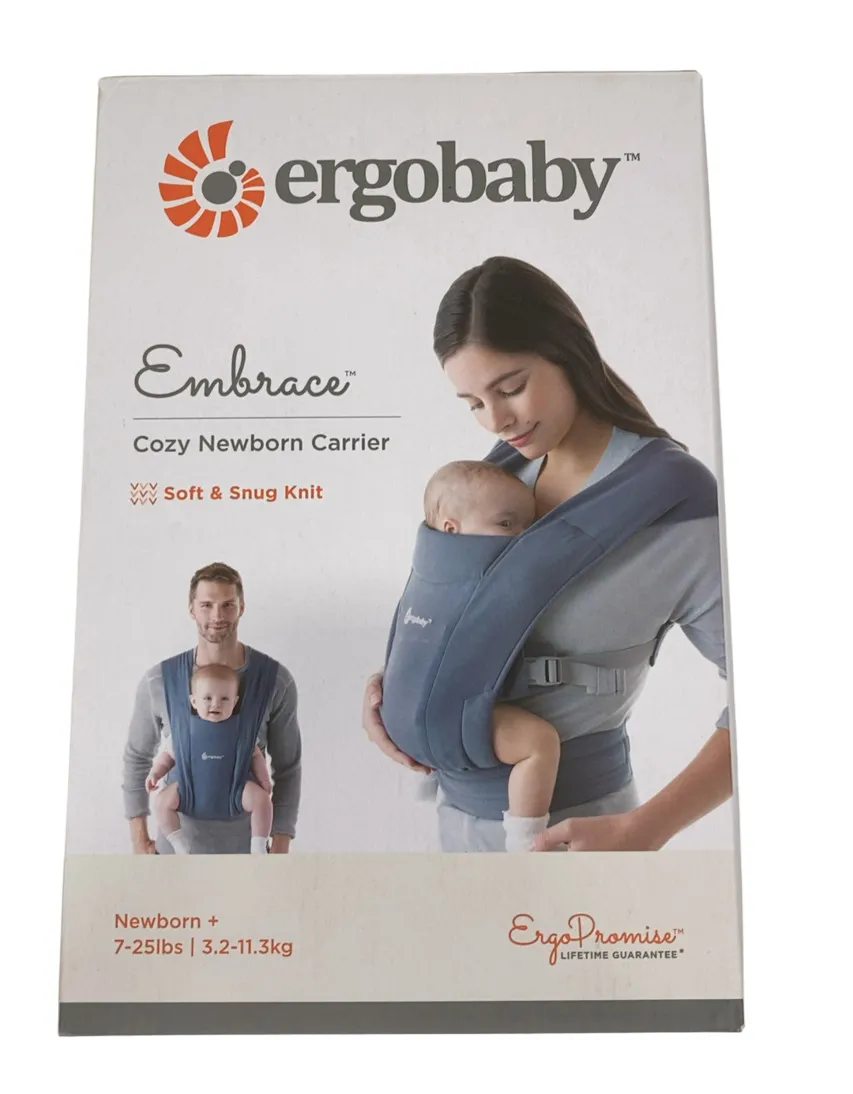 Ergobaby Embrace Baby Carrier, Oxford Blue