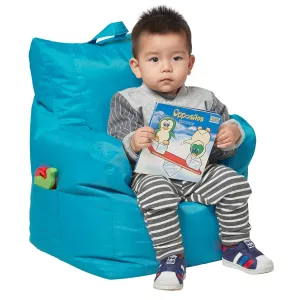 Factory Direct Partners 10483-AQ Cali Little Bear Sack Bean Bag Chair, Dirt-Resistant Coated Oxford Fabric - Aqua