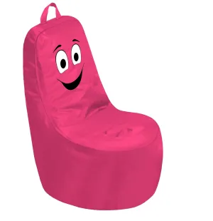 Factory Direct Partners 10486-RS Cali Be Happy Sack Bean Bag Chair, Dirt-Resistant Coated Oxford Fabric - Raspberry, Large