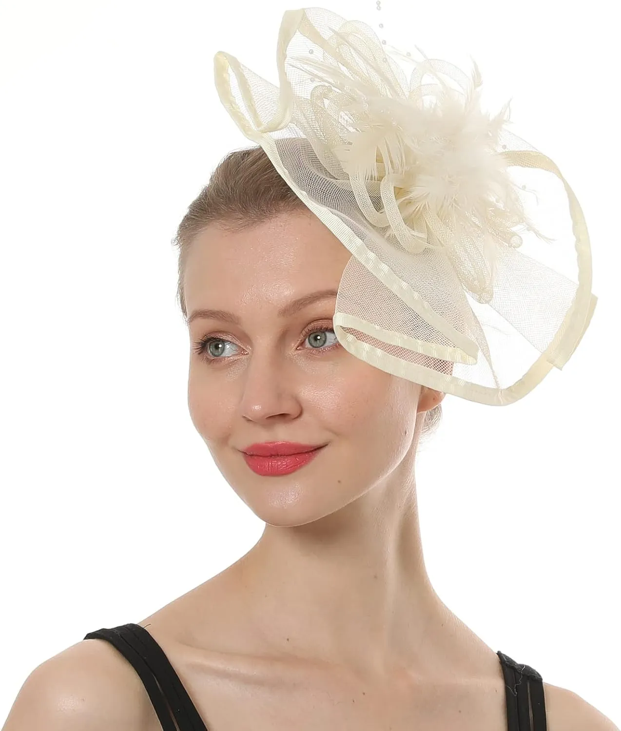 Fascinator Hat for Women Tea Party Wedding Derby Headband, 1920s Fascinator Hat