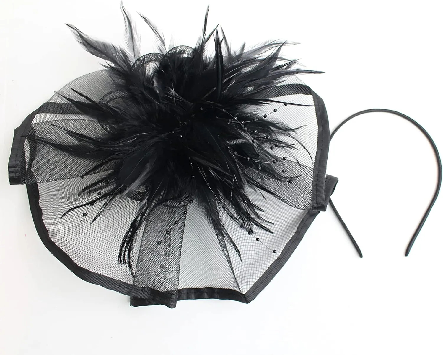 Fascinator Hat for Women Tea Party Wedding Derby Headband, 1920s Fascinator Hat