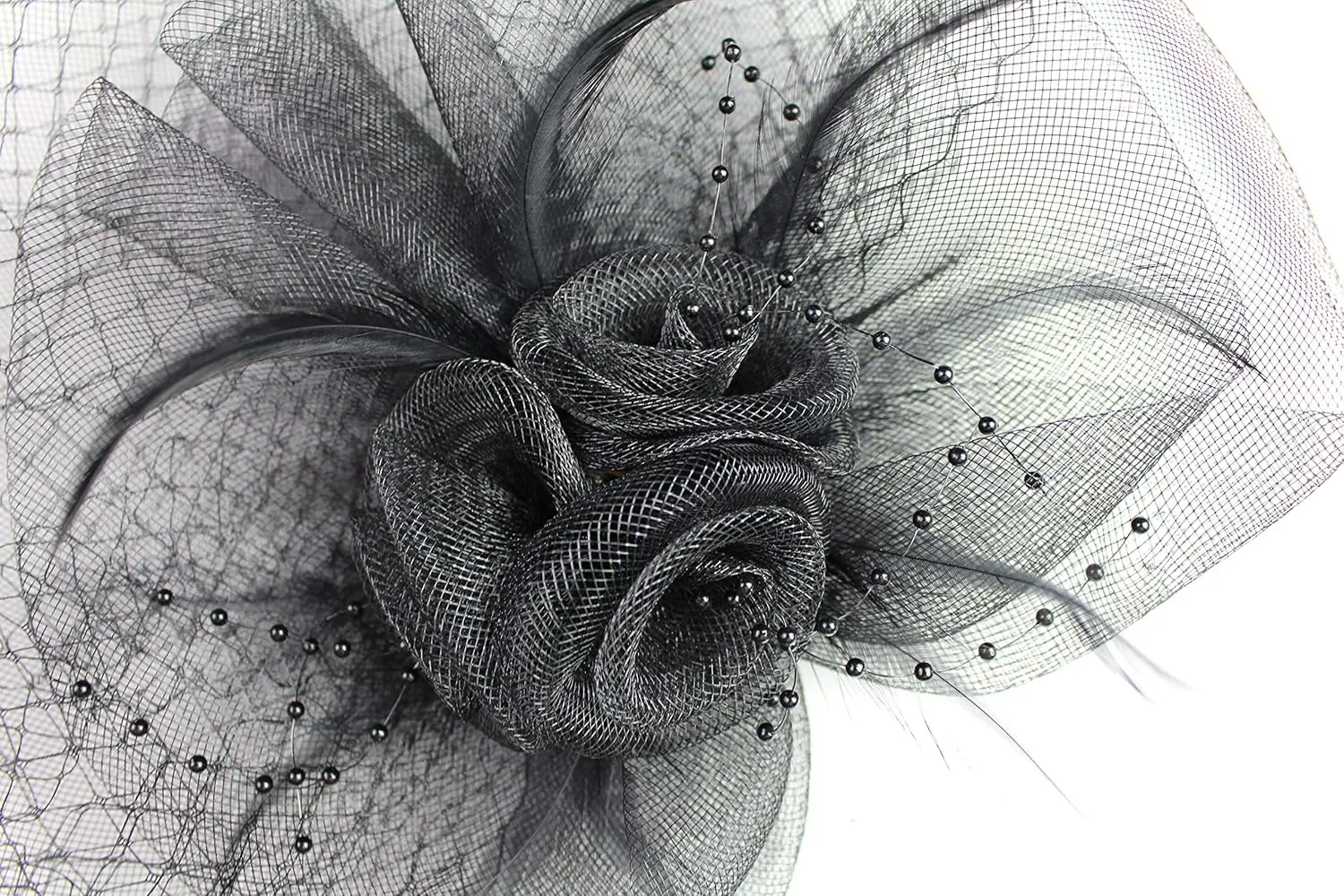 Fascinator Hat for Women Tea Party Wedding Derby Headband, 1920s Fascinator Hat