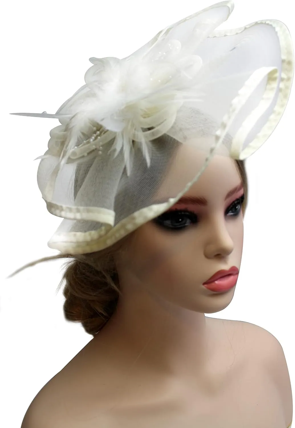 Fascinator Hat for Women Tea Party Wedding Derby Headband, 1920s Fascinator Hat