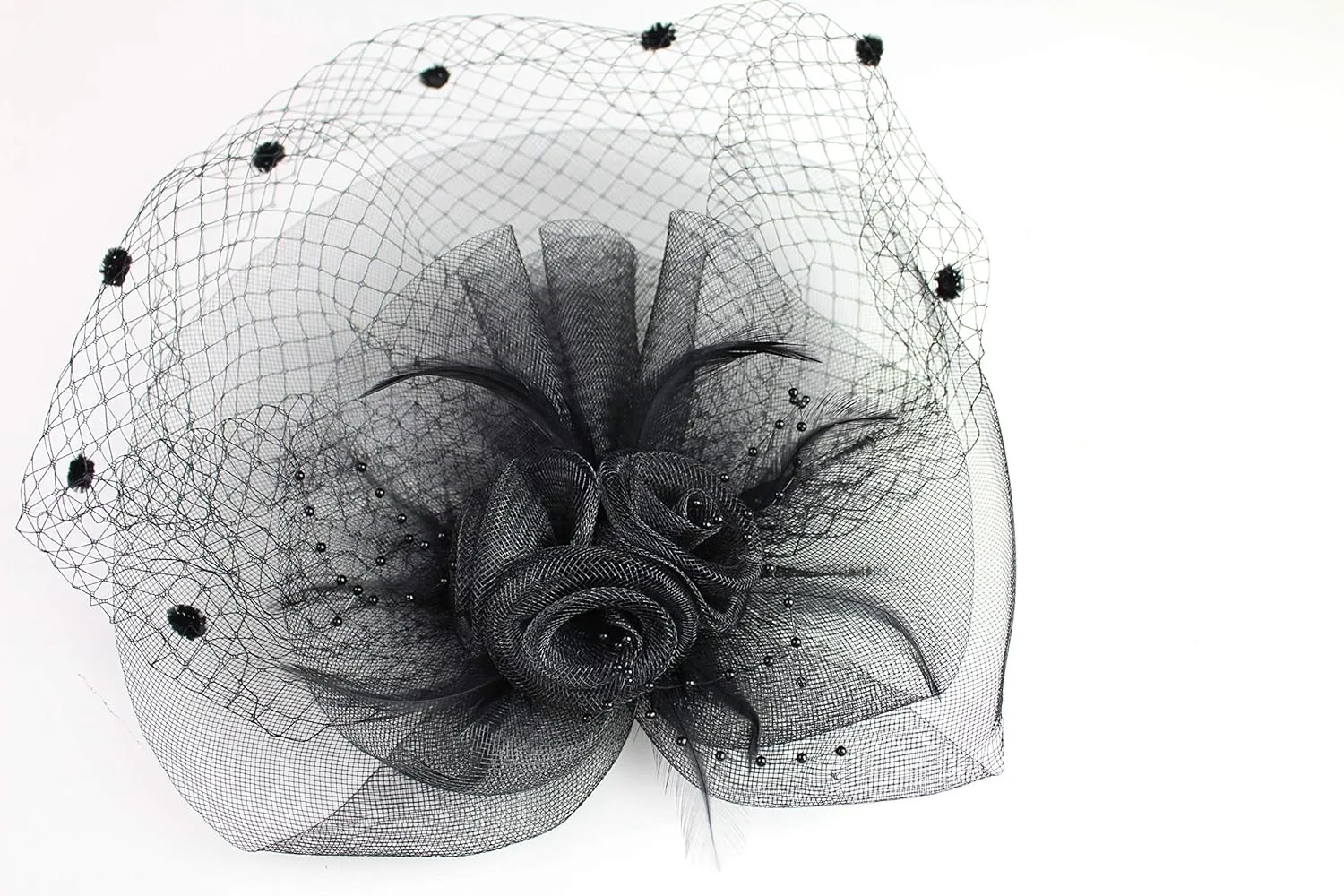 Fascinator Hat for Women Tea Party Wedding Derby Headband, 1920s Fascinator Hat