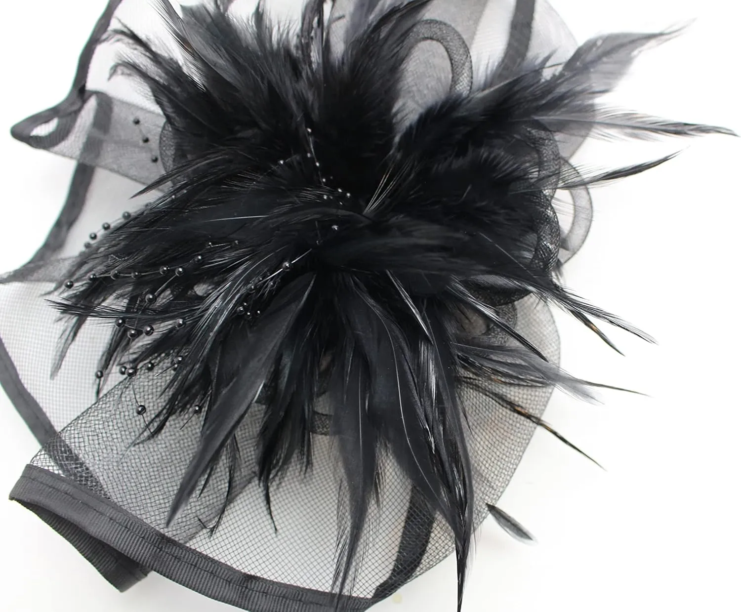 Fascinator Hat for Women Tea Party Wedding Derby Headband, 1920s Fascinator Hat