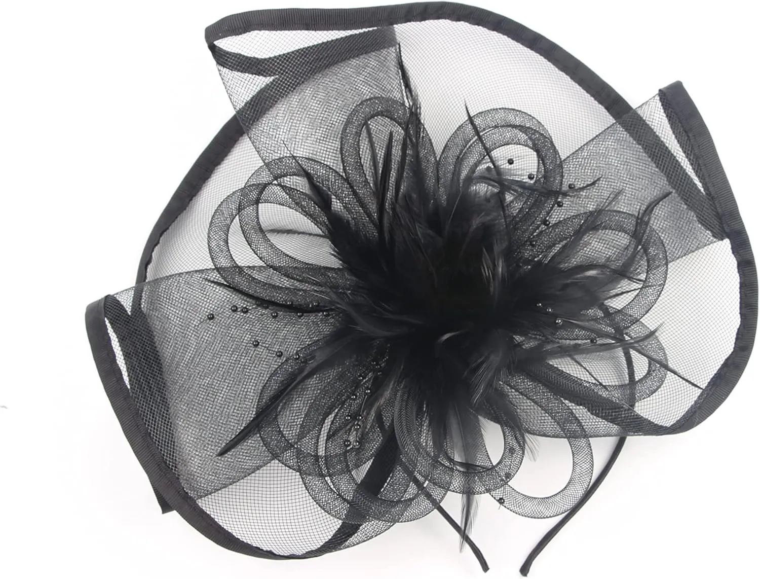 Fascinator Hat for Women Tea Party Wedding Derby Headband, 1920s Fascinator Hat