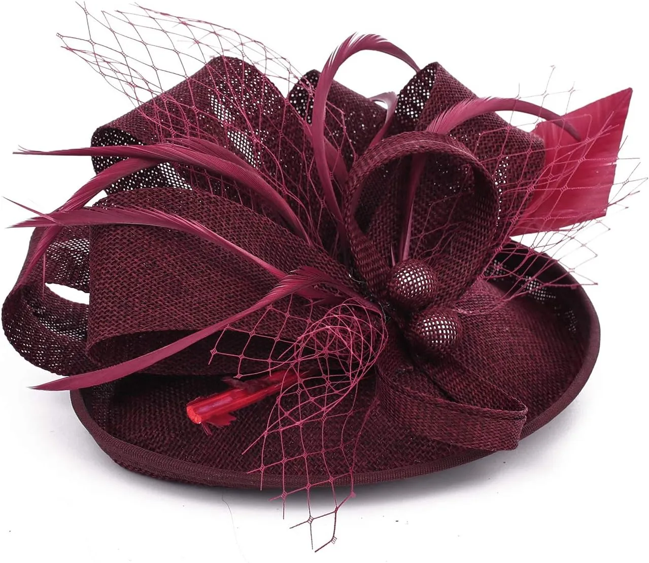 Fascinators Hat for Women Tea Party Headband Derby Wedding Bridal Headband Clips Headpiece