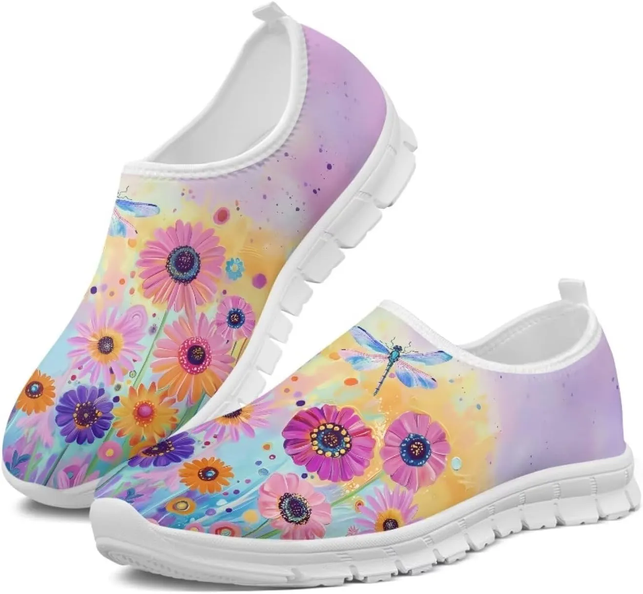Fashion Slip On Walking Shoes for Women Ladies Casual Tennis Shoes