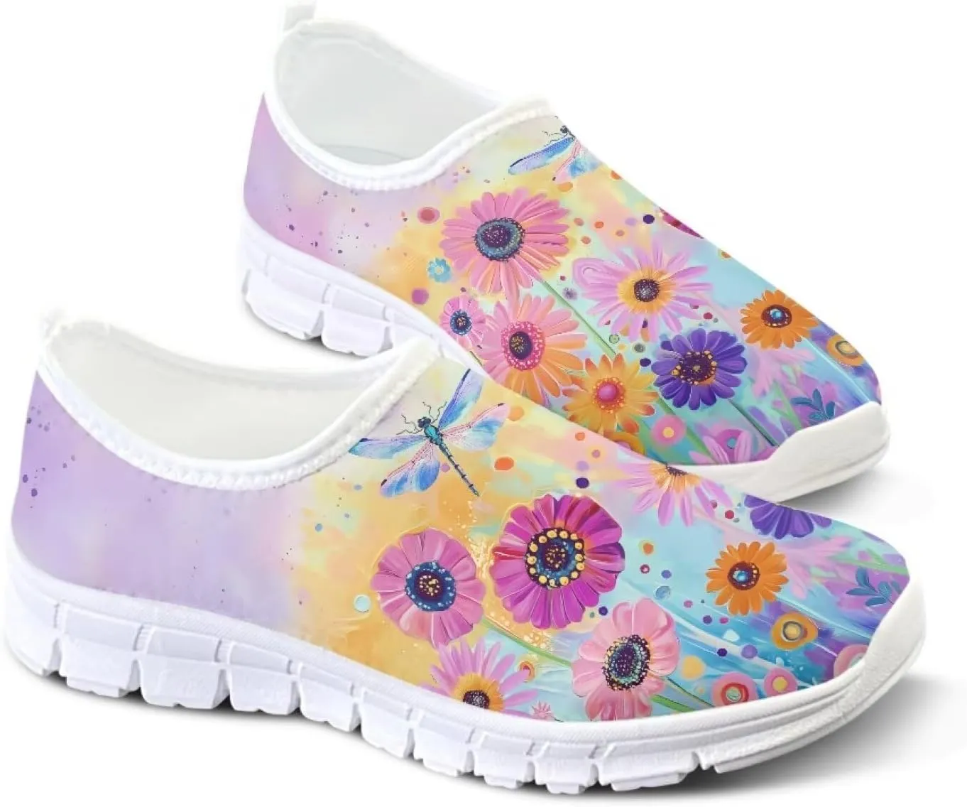 Fashion Slip On Walking Shoes for Women Ladies Casual Tennis Shoes