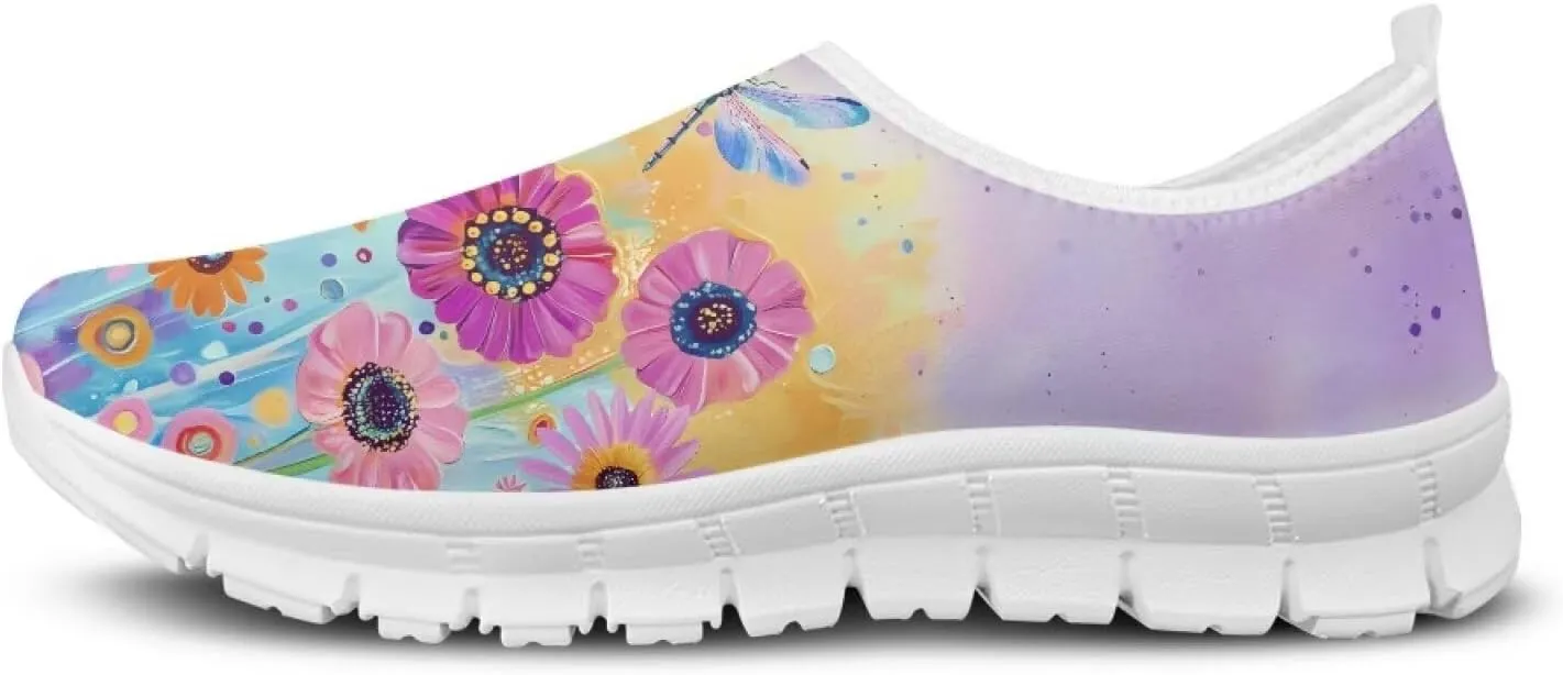 Fashion Slip On Walking Shoes for Women Ladies Casual Tennis Shoes