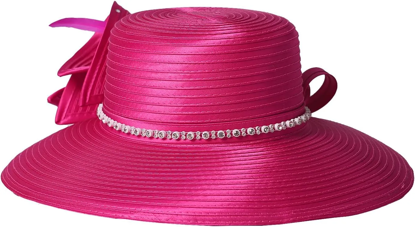 Fedora Hat Wide Brim Sun Hats Fascinators for Women Elegant Church Wedding Party Dress Derby Boater Hat