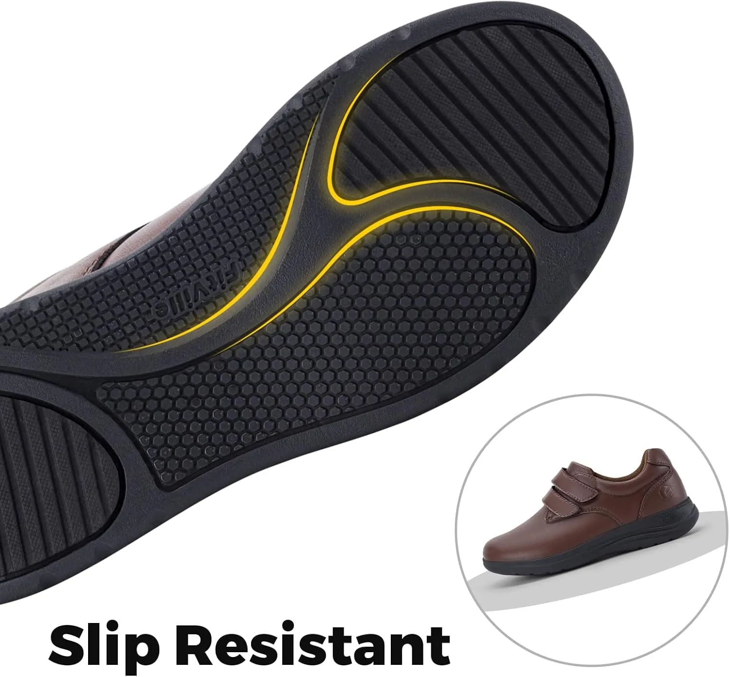 FitVille Wide Diabetic Walking Shoes for Women, Dress Casual Comfortable Leather Oxford Shoes for All-Day Comfort
