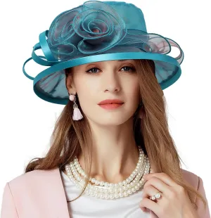 Floral Wedding Hat for Women's Tea Party Fascinators Kentucky Church Derby Hats