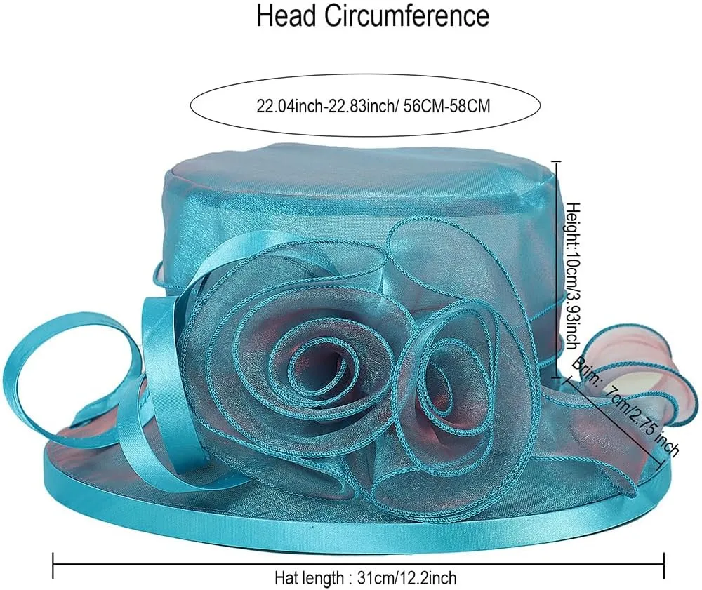 Floral Wedding Hat for Women's Tea Party Fascinators Kentucky Church Derby Hats