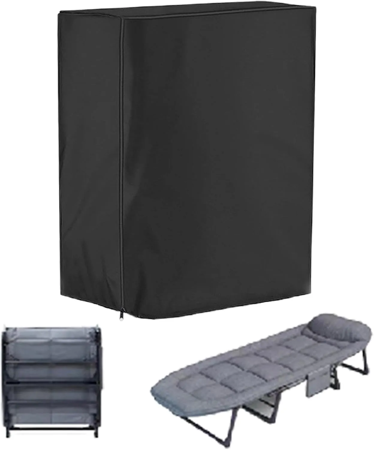 Folding Bed Cover - Travel Bed Protector | Rollaway Mattress Protector, Oxford Cloth Thick Tear-Resistant with Zipper, Foldaway Bed Enclosure, Easy to Put On, Take Off, Folding Bed Cover for Home