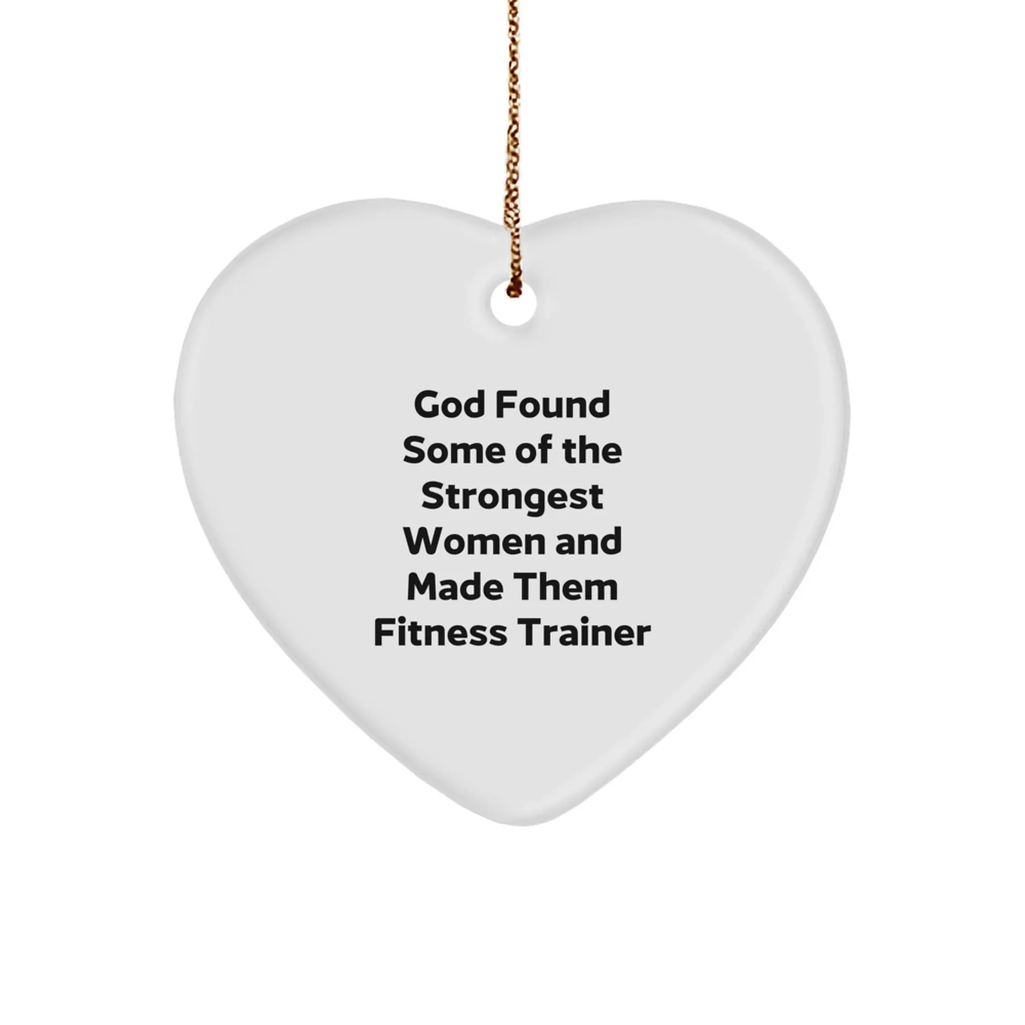 for Friends, Strong Unique 'Fitness Gifts Trainer' Christmas God, Family Trainer for Women, Gifts Cost-effective Fitness Heart from Ornament Women, Compact Funny