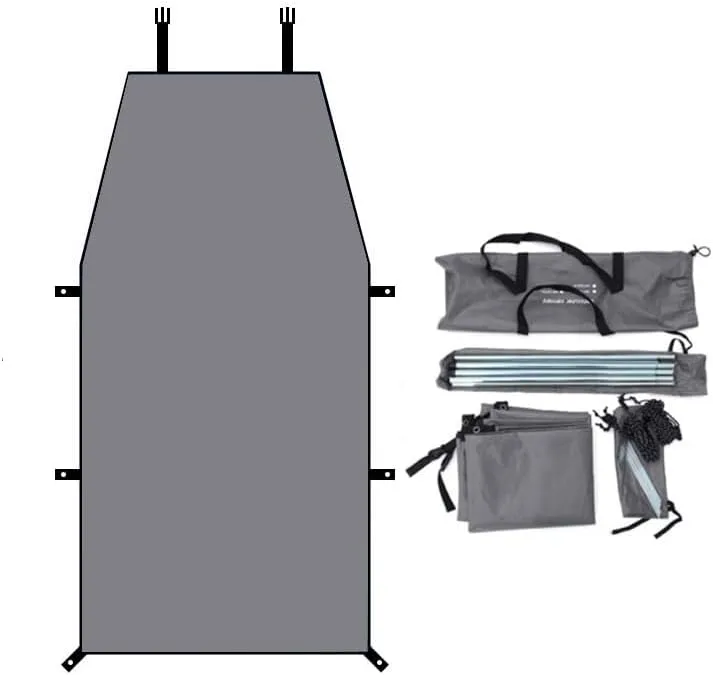 for Mazda CX-3/CX-5/CX-30/CX-60/CX-80/MX-30 Camping Tarpaulin Car Awning Waterproof Hammock Rainproof Sunshade Rainproof Awning Outdoor,B Grey-S