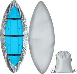 FREEPOWER 420D Kayak Cover,Upgraded Thickened Waterproof & UV Protection Paddle Kayak Board Covers for Indoor/Outdoor Storage，Fits 9.3ft-13.5ft Kayaks