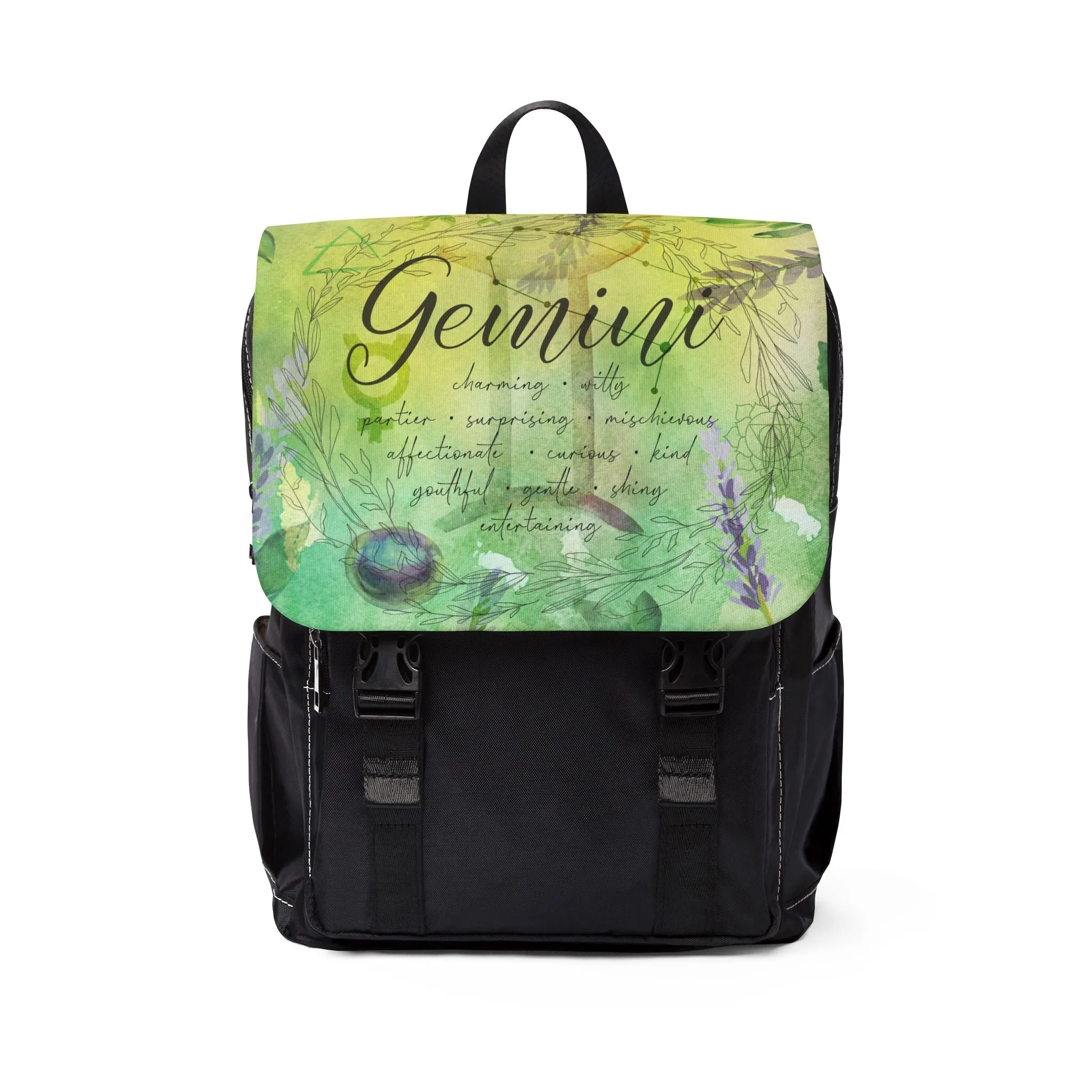 Gemini Unisex Casual Shoulder Backpack