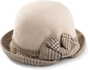 Glamorstar Vintage Felt Cloche Hat Winter Floral Fedora Bucket Hat Bowler Hats
