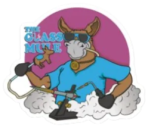 Glass Mule Studios Sticker (3" x 2.59")