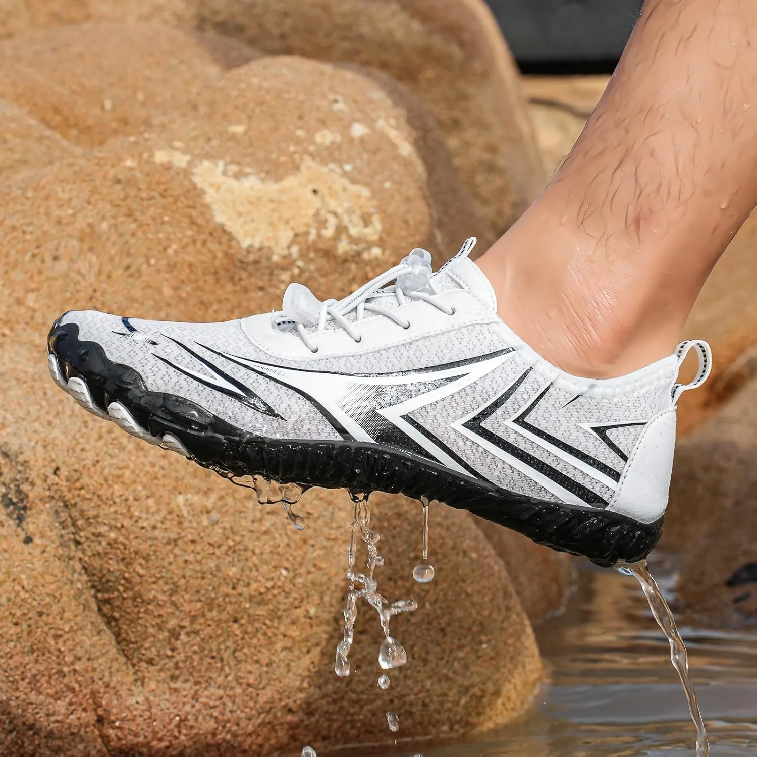 Grounded Footwear Barefoot Shoes Women&Men Neuropathy Hiking Footwear Barefoot Womens Shoes Non-Slip Outdoor Unisex Water Pro Beach Shoe Wide Toe Box Sneakers, Diabetic Shoe, Waterproof, Quick-Dry